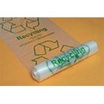 Acorn Bin Printed Recycling Bin Liner Clear Green (Pack of 50) 402573