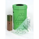 Acorn Cardboard Recycling Bin 60 Litre Green (Pack of 5) 402565