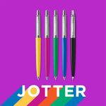 Parker Jotter Gel Pen Black Barrel Blue Ink 2140495