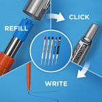 Parker Jotter Ballpoint Pen Medium Steel with Chrome Trim Blue 1953170
