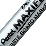 Pentel Maxiflo Liquid Ink Marker Pen Fine Bullet Tip (Pack of 12) Black MWL5S-A
