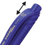 Pentel EnerGel X Retractable Gel Pen Medium Blue (Pack of 12) BL107/14-C