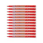 Pentel Permanent Marker Fine Point Red Pack of 12 NM470-B