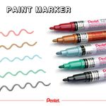 Pentel Paint Marker Fine Bullet Tip Assorted (Pack of 6) YMSP10/6-M