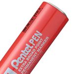Pentel N50XL Marker Chisel Tip Red (Pack of 6) N50XL-B