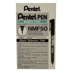 Pentel Permanent Marker Super Fine Black (Pack of 12) NMF50-A