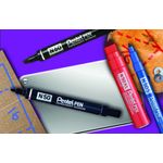 Pentel N50 Permanent Bullet Marker Broad Blue (Pack of 12) N50-C