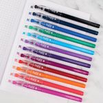 Pilot FriXion Ball Stick Erasable Gel Pens Wallet Assorted (Pack of 12) 5012052061989