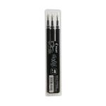 Pilot FriXion Rollerball Pen Refill Medium Black (Pack of 3) 075300301