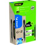 Pilot G-207 Retractable Gel Rollerball Pen 0.7mm Tip 0.39mm Line Black Greenpack (Pack 12 + 12 Refills) - WLT556176