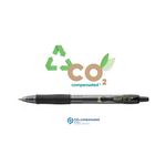 Pilot G-2 Plus Begreen Gel Ink Rollerball Medium Black (Pack of 12) PUJ163166