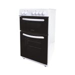 Statesman Electric Cooker Double Oven 50cm White EDC50W