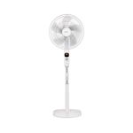 Igenix 16 Inch Digital Pedestal Fan Timer Remote Control White DF1670
