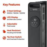 Igenix 2500W Digital Oil Filled Radiator with Timer Black IG2626BL