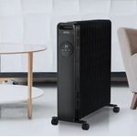 Igenix 2500W Digital Oil Filled Radiator with Timer Black IG2626BL