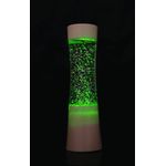 Miniature Shake and Shine LED Glitter Lamp White Base Battery Operated SGLL