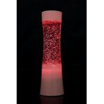 Miniature Shake and Shine LED Glitter Lamp White Base Battery Operated SGLL