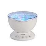 Ocean Wave Projector Lamp White SOWPM