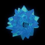 Flashing LED Crystal Shaped Ball Light 60mm Diameter Battery Operated SFCB