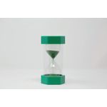 Sand Timer with Matching Coloured Sand 1 Minute Green/Clear 75x75x160mm ST1