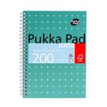 Pukka Pad Ruled Wirebound Metallic Jotta Notebook 200 Pages A5 (3 Pack) JM021