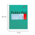 Pukka Pad Ruled Wirebound Metallic Jotta Notebook 200 Pages A4 (3 Pack) JM018