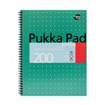 Pukka Pad Ruled Wirebound Metallic Jotta Notebook 200 Pages A4 (3 Pack) JM018