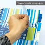 Pukka Pad Stripes Polypropylene Project Book 250 Pages A4 Blue/Pink (3 Pack) PROBA4