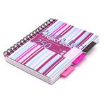 Pukka Pad Stripes Polypropylene Project Book 250 Pages A5 Blue/Pink (3 Pack) PROBA5