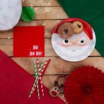 Pukka Party Paper Plates Christmas Santa Design (Pack of 8) PTY554