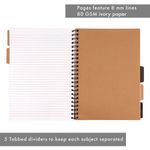 Pukka Pad Kraft Project Book A4 (Pack of 3) 9566-KRA