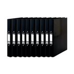Pukka Brights Ringbinder A4 Black (10 Pack) BR-7765