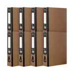 Pukka Recycled Box File Foolscap Kraft (Pack of 8) RF-9487