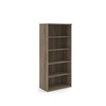 Universal bookcase 1790mm high with 4 shelves - Nebraska Oak