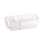 StoreStack Refrigerator Bin +Lid 2 Inserts Clear 368x114x114mm RB13609