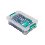 StoreStack 0.8 Litre Storage Box 200x125x50mm Clear RB90118