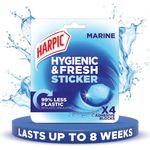Harpic Hygiene Sticker/Block x4 Marine Pack of 6 GB-AAZ