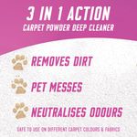 Vanish Powder Carpet Cleaner 650g Pack of 3 3271933