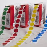 Blick Labels in Dispensers Round 19mm Green (Pack of 1280) RS011651