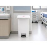 Rubbermaid Slim Jim Pedal Bin 50 Litres White 1883557