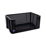 Really Useful Open Fronted Crate 64 Litre Black 64OFC-BK