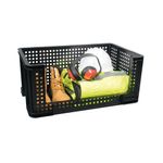 Really Useful Open Fronted Crate 64 Litre Black 64OFC-BK