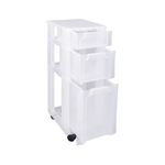 Really Useful Slimline 3 Drawer Storage Tower Clear ST3.5x6x11.5C