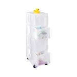 Really Useful Slimline 4 Drawer Storage Tower 6L Clear ST4X6C