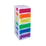 Really Useful Slimline 6 Drawer Storage Tower 3.5L Clr/Ast ST6x3.5ASS