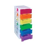 Really Useful Slimline 6 Drawer Storage Tower 3.5L Clr/Ast ST6x3.5ASS