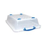 Really Useful Wheeled Box 33.3 Litre Clear Pack of 3 33.3CWB-PK3