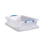 Really Useful Wheeled Box 33.3 Litre Clear Pack of 3 33.3CWB-PK3