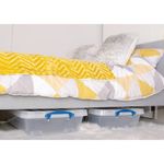 Really Useful Wheeled Box 33.3 Litre Clear Pack of 3 33.3CWB-PK3