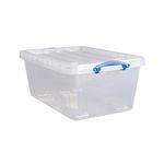 Really Useful Wheeled Box 63.5 Litre Clear Pack of 3 63.5CWB-PK3